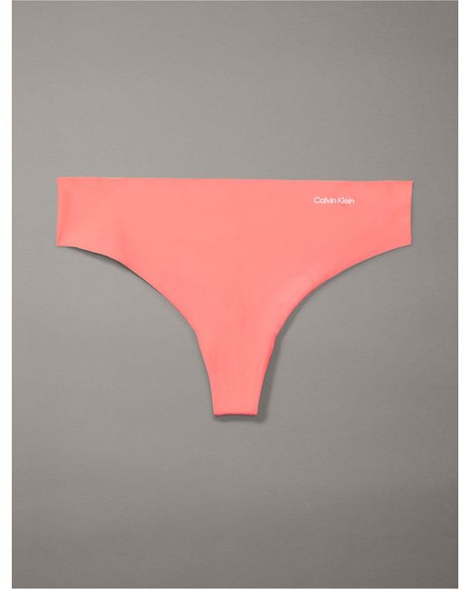 Calvin Klein Women's Bonded Flex Mid-rise Thong Underwear Qd3958 In Rouge