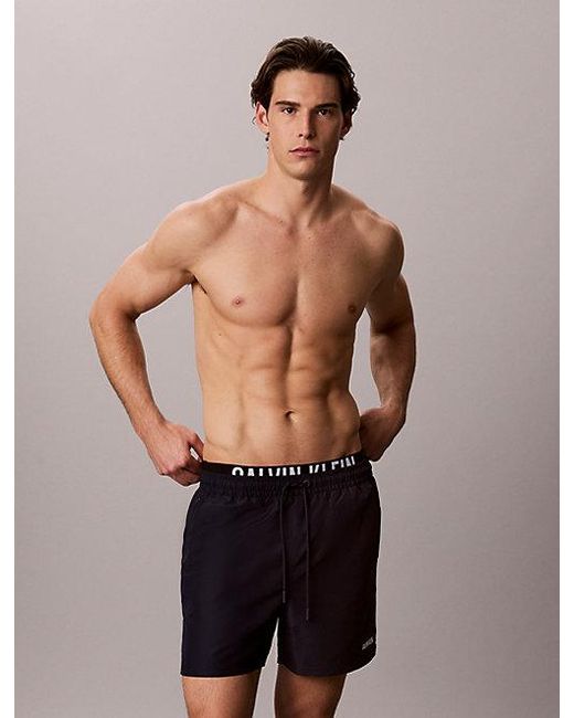 Calvin Klein Multicolor Double Waistband Swim Shorts Intense Power for men