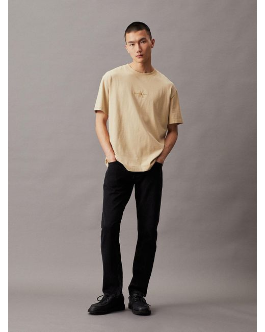 Calvin Klein Black Authentic Straight Jeans for men