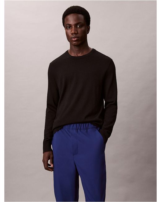 Calvin Klein Blue Tech Slim Pull-On Pants for men