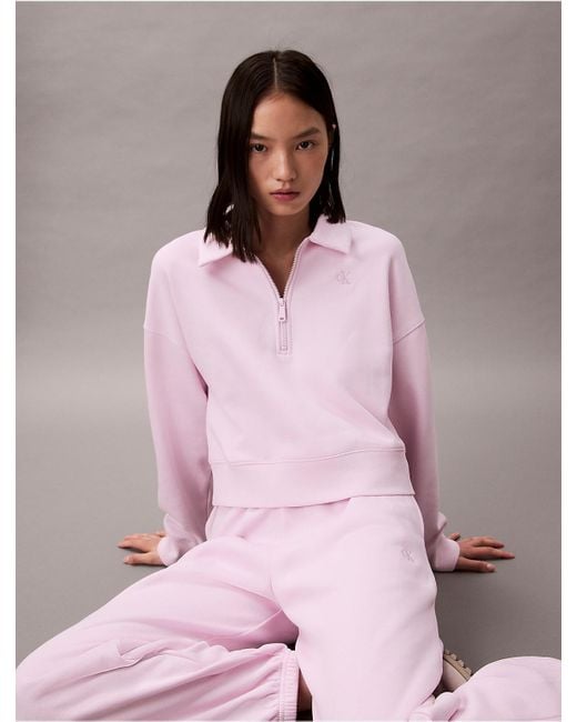 Calvin Klein Pink Calvin Klein Archive Logo Fleece Joggers