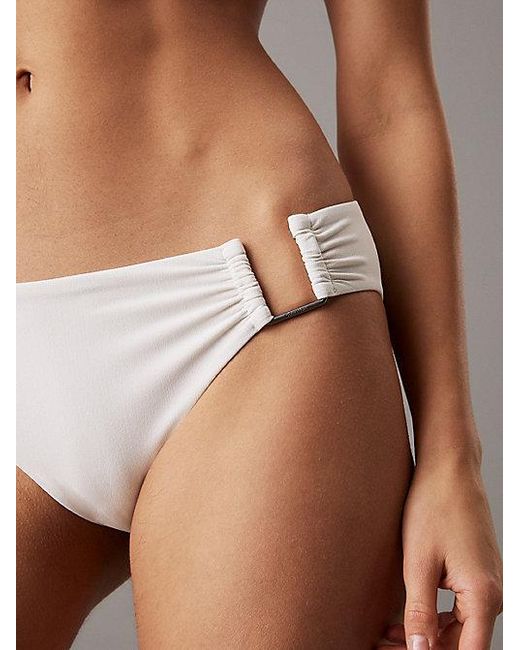 Calvin Klein Brown Bikini Bottoms Ck Wire