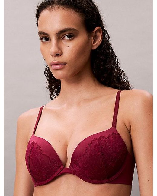 Calvin Klein Multicolor Push Up Plunge Bra Perfectly Fit Lace