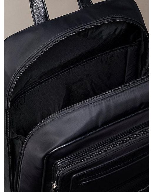 Calvin Klein Black Square Laptop Trolley Backpack for men
