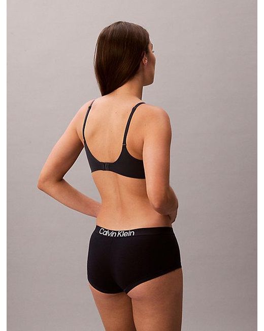 Calvin Klein Black Boy Shorts Extra Soft Cotton Stretch