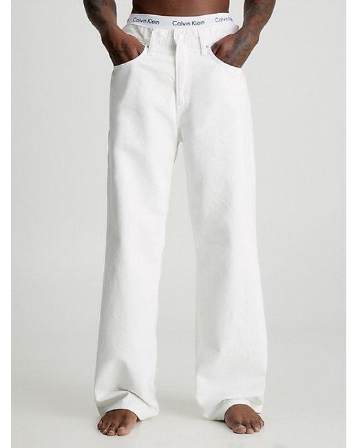 90's Loose Carpenter Jeans Calvin Klein de hombre de color Blanco | Lyst