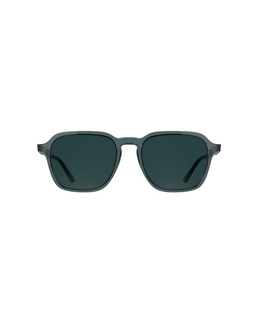Calvin Klein Green Acetate Modified Rectangle Sunglasses for men