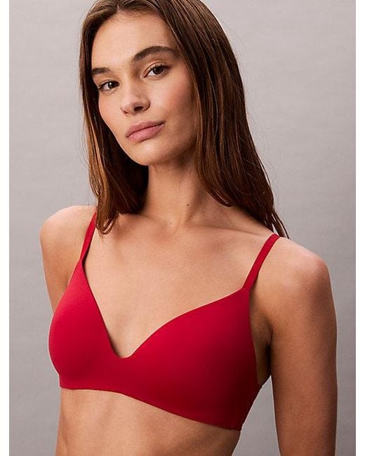Calvin Klein Red Wirefree T-Shirt Bra Perfectly Fit