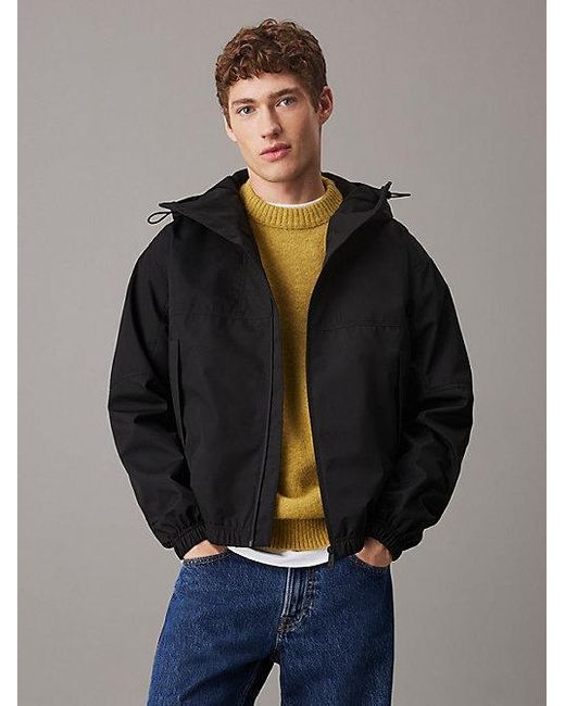 Calvin Klein Technisch Jack Met Capuchon in het Gray voor heren