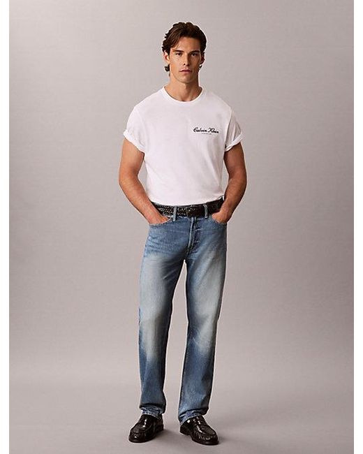 Calvin Klein Blue Jeans Standard Straight Jeans for men