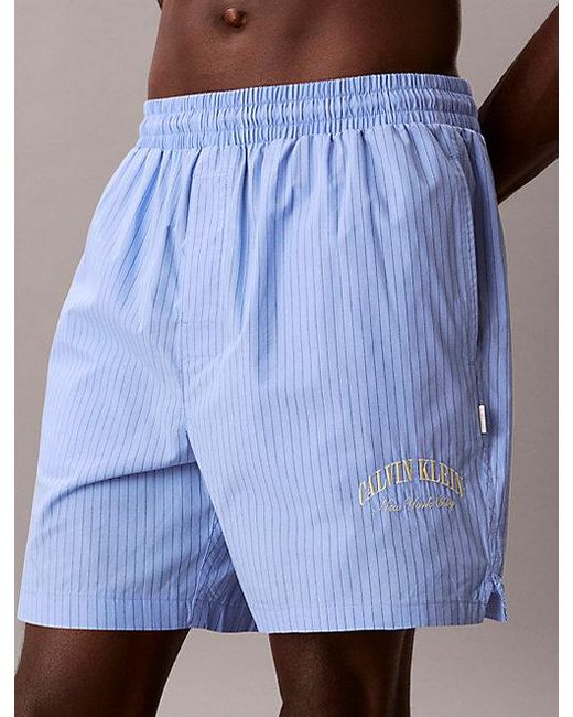 Calvin Klein Multicolor Cotton Crest Logo Pyjama Set for men