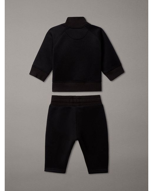 Tuta Con Logo Per Neonato di Calvin Klein in Black