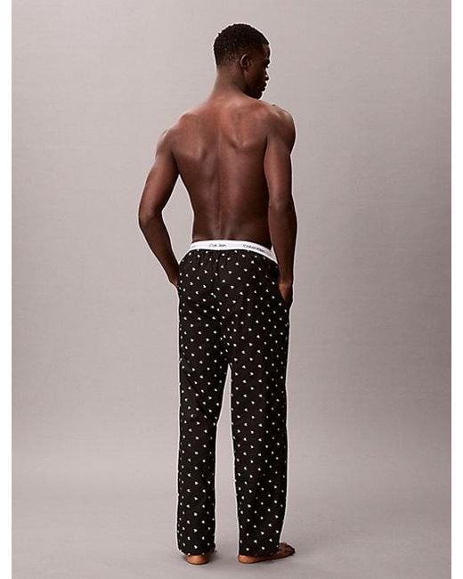 Calvin Klein Multicolor Pyjama Pants Cotton Poplin for men