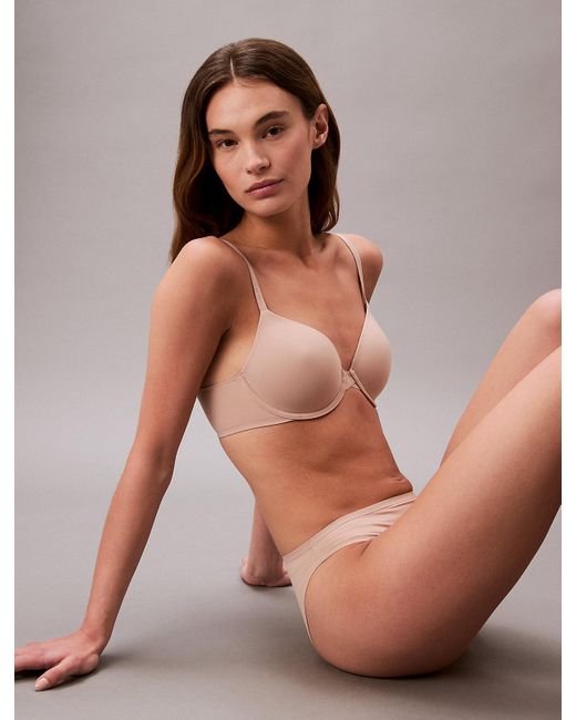Calvin Klein Brown Lightly Lined Full Coverage Bra
