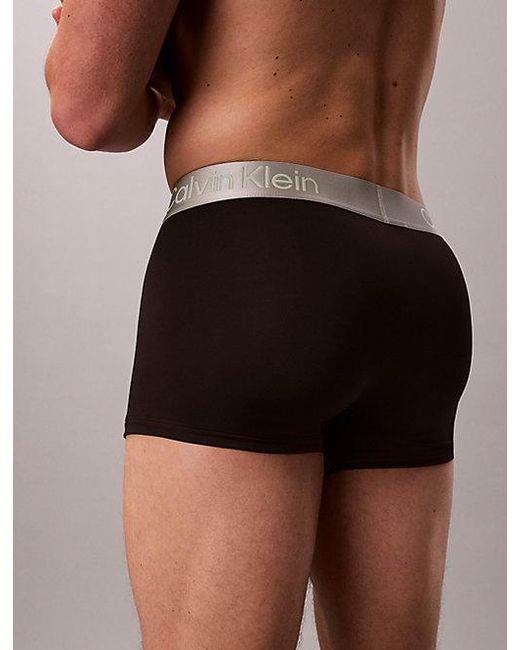 Calvin Klein Gray 3 Pack Trunks for men
