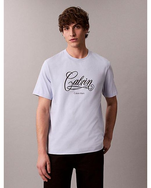 Calvin Klein Multicolor Jeans Logo Graphic Relaxed T-Shirt for men