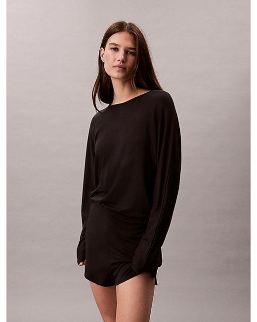Calvin Klein Pyjamatop in het Black