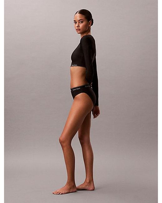Calvin Klein Black Bikini Bottoms Ck Icon