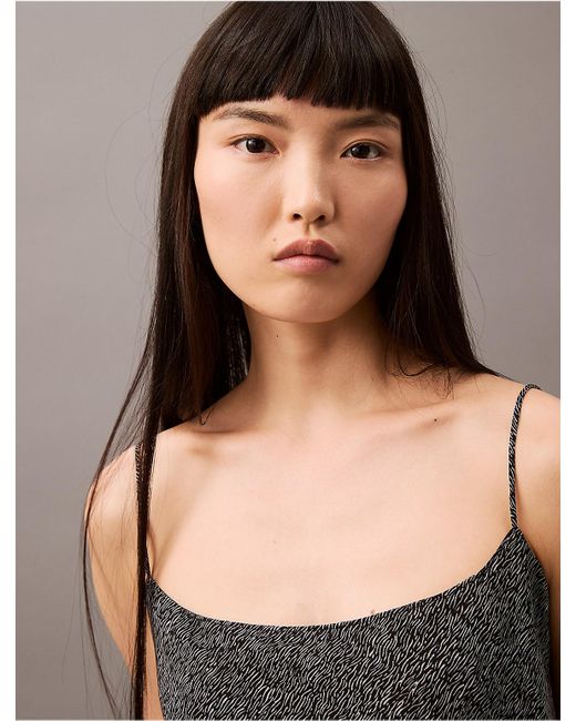 Calvin Klein Multicolor Chiffon Printed Relaxed Camisole