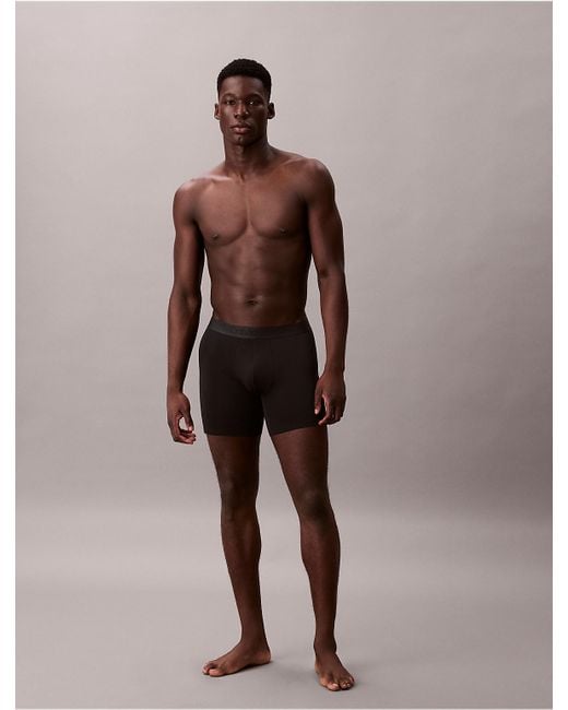 Calvin Klein Blue 3 Pack Boxer Briefs for men