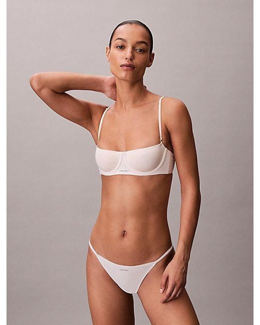 Calvin Klein Multicolor Balconette Bra Cotton Modal Bare