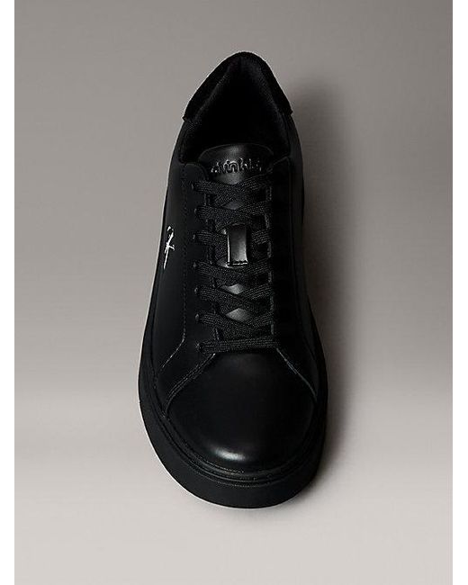 Calvin Klein Sneakers Van Glad Leer Met Flexibele Zool in het Black voor heren
