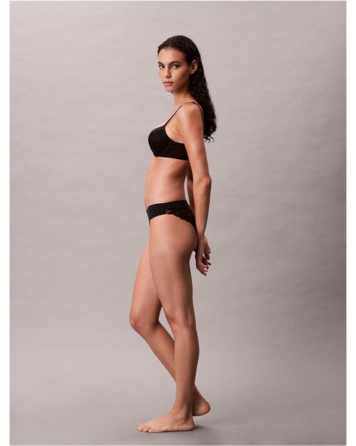 Calvin Klein Black Push Up Plunge Bra
