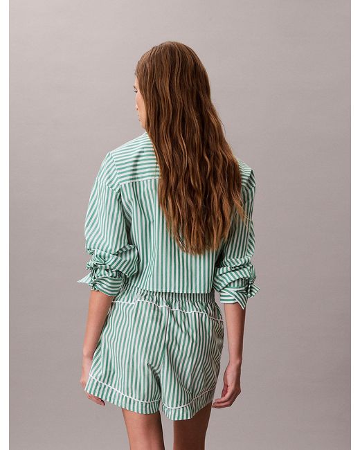 Calvin Klein Green Pyjama Shorts