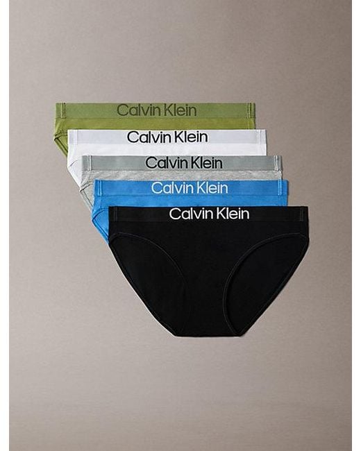 Calvin Klein Multicolor 5 Pack Bikini Briefs Maximum Cotton