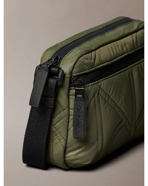Calvin Klein Green Puffer Camera Bag for men