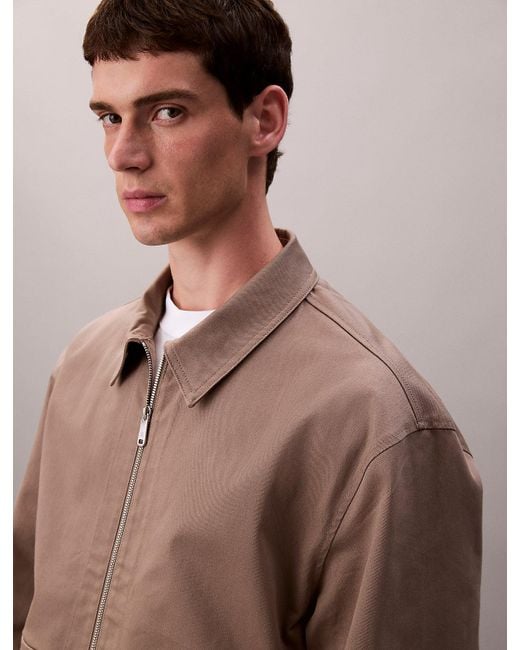 Giacca Pratica di Calvin Klein in Natural da Uomo