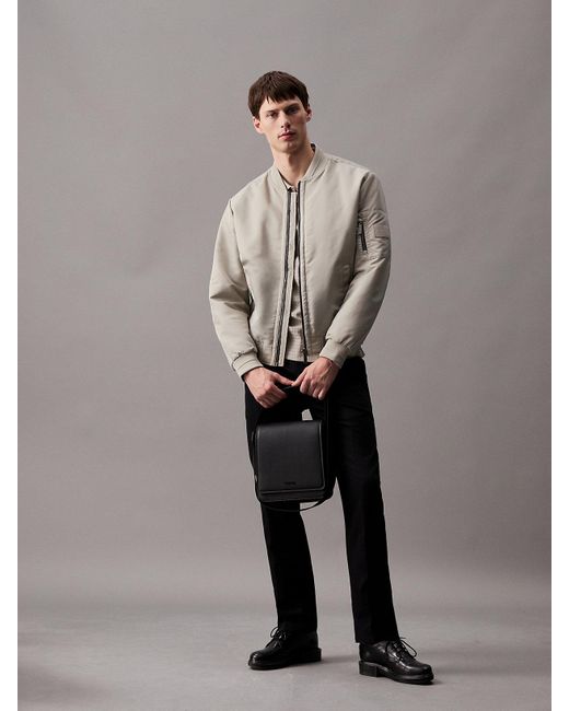 Calvin Klein Gray Large Reporter Bag for men