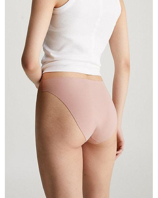 Calvin Klein Pink Bikini Briefs Invisibles Cotton