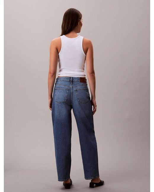 Jeans Barrel Leg di Calvin Klein in Blue