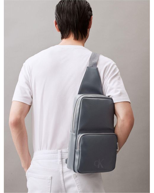 Calvin Klein White All Day Sling Bag for men