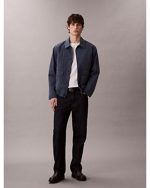 Calvin Klein Technisch Twill Blousonjack in het Blue voor heren