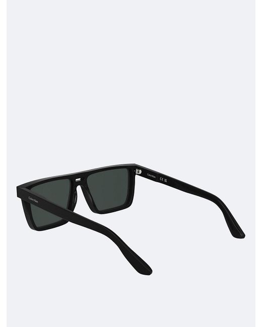 Calvin Klein Black Modified Rectangle Sunglasses Ck25501S for men