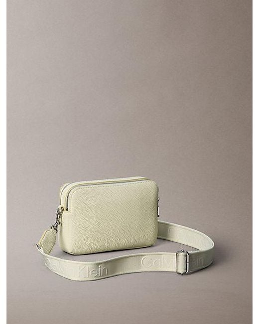 Calvin Klein Natural Logo Strap Camera Bag