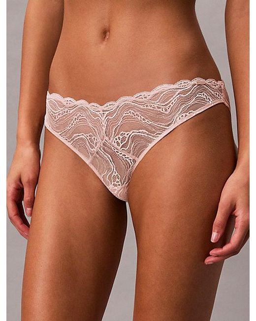 Calvin Klein Pink Bikini Briefs Sensual Stretch Lace