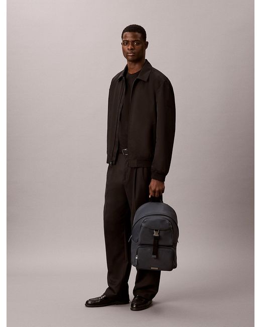 Calvin Klein Blue Nylon Round Backpack for men