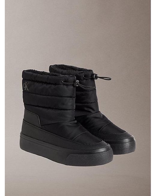 Calvin Klein Multicolor Jeans Warm Sherpa Platform Snowboots