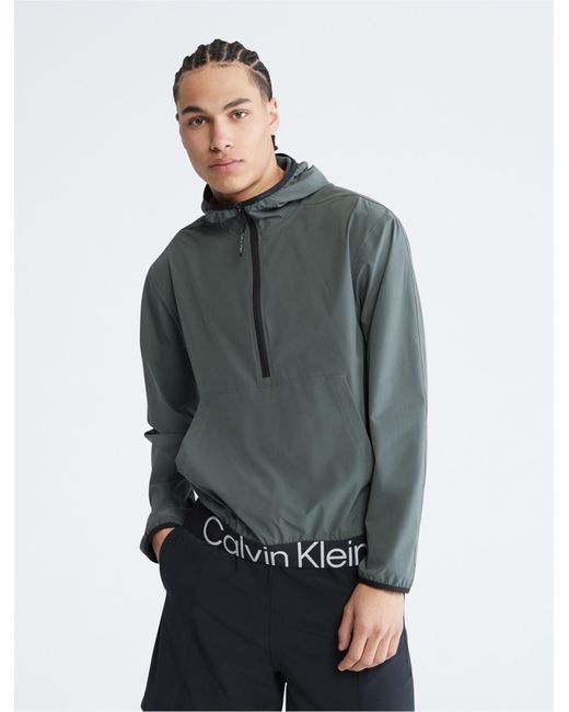 Calvin Klein Ck Sport Effect Anorak Jacket in Gray for Men | Lyst