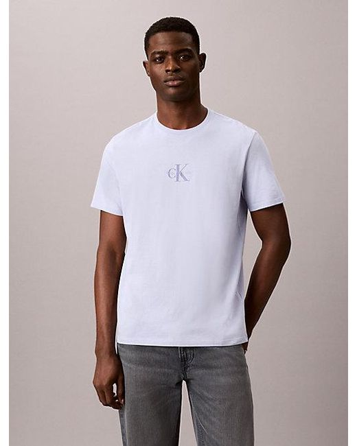 Calvin Klein Multicolor Jeans Monogram Logo T-Shirt for men