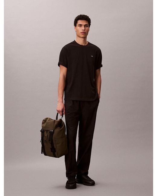 Calvin Klein Black Performance Cotton Blend Gym T-Shirt for men
