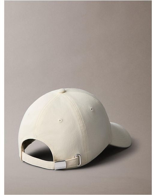 Calvin Klein Natural Varsity Monogram Logo Baseball Cap for men