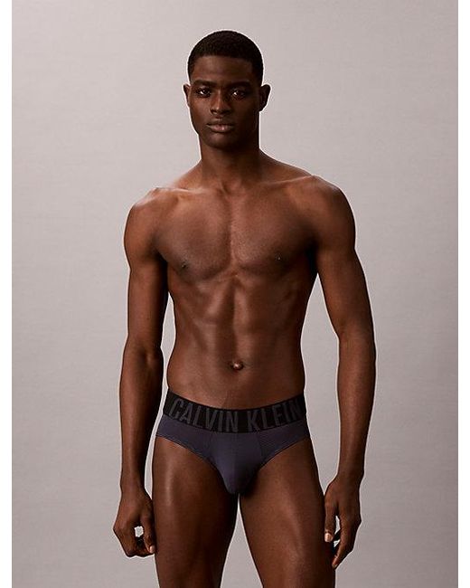 Calvin Klein Blue 3 Pack Hip Briefs Intense Power Air for men