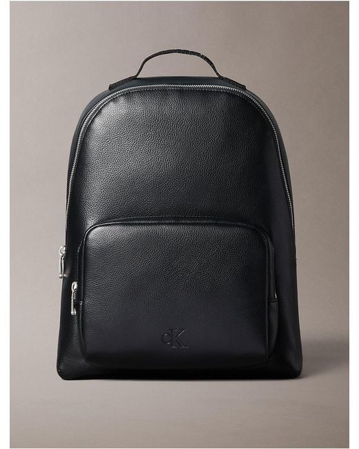 Calvin Klein Black Micro Pebble Classic Backpack