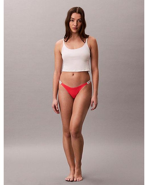 Calvin Klein Multicolor Dipped String Thong Icon Logo