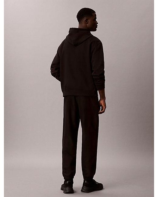 Calvin Klein Black Jeans Premium Cotton Terry Joggers for men