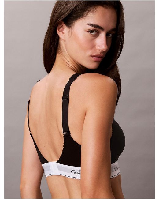 Calvin Klein Black Icon Cotton Modal Script Bikini